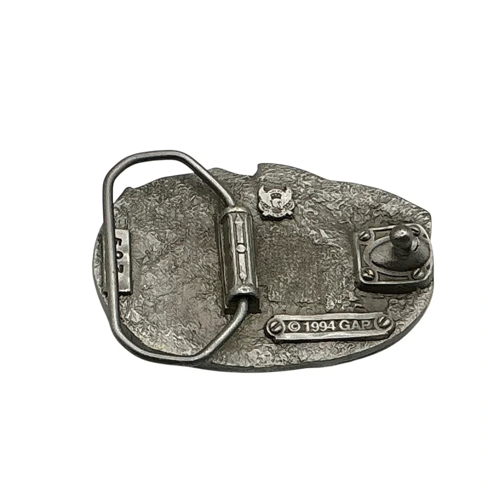 Vintage 1994 Great American Products Id Rather Be‎ Fishing Belt Buckle Trout 523